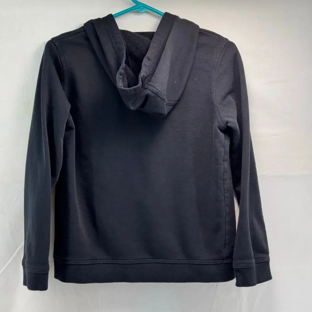 Nike black Boys Large full zip hoodie. athletic